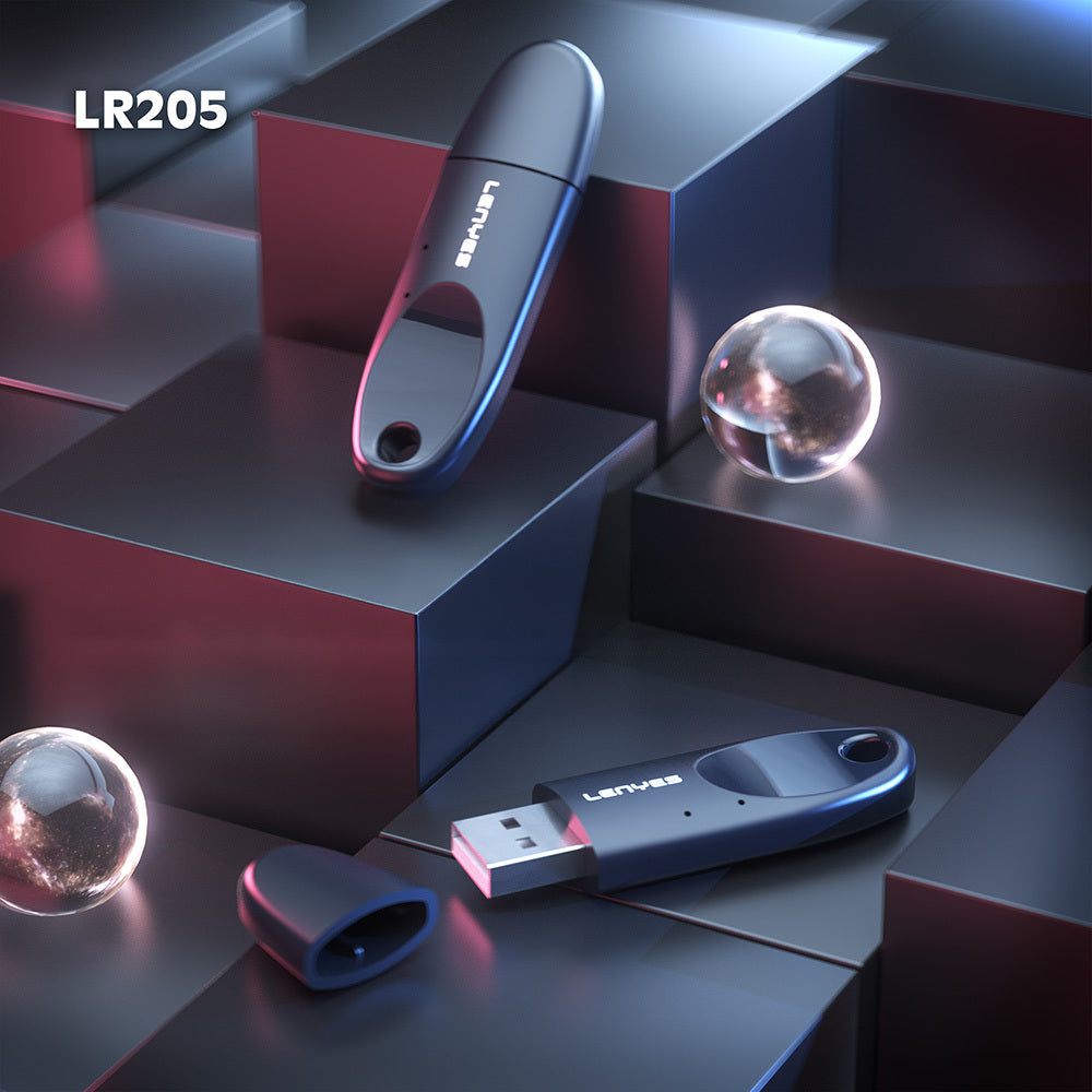 Lenyes LR205 USB Bluetooth 5.1 Class 2 Kablosuz Transmitter Adaptör Lenyes LR205 USB Bluetooth 5.1 Class 2 Kablosuz Transmitter Adaptör